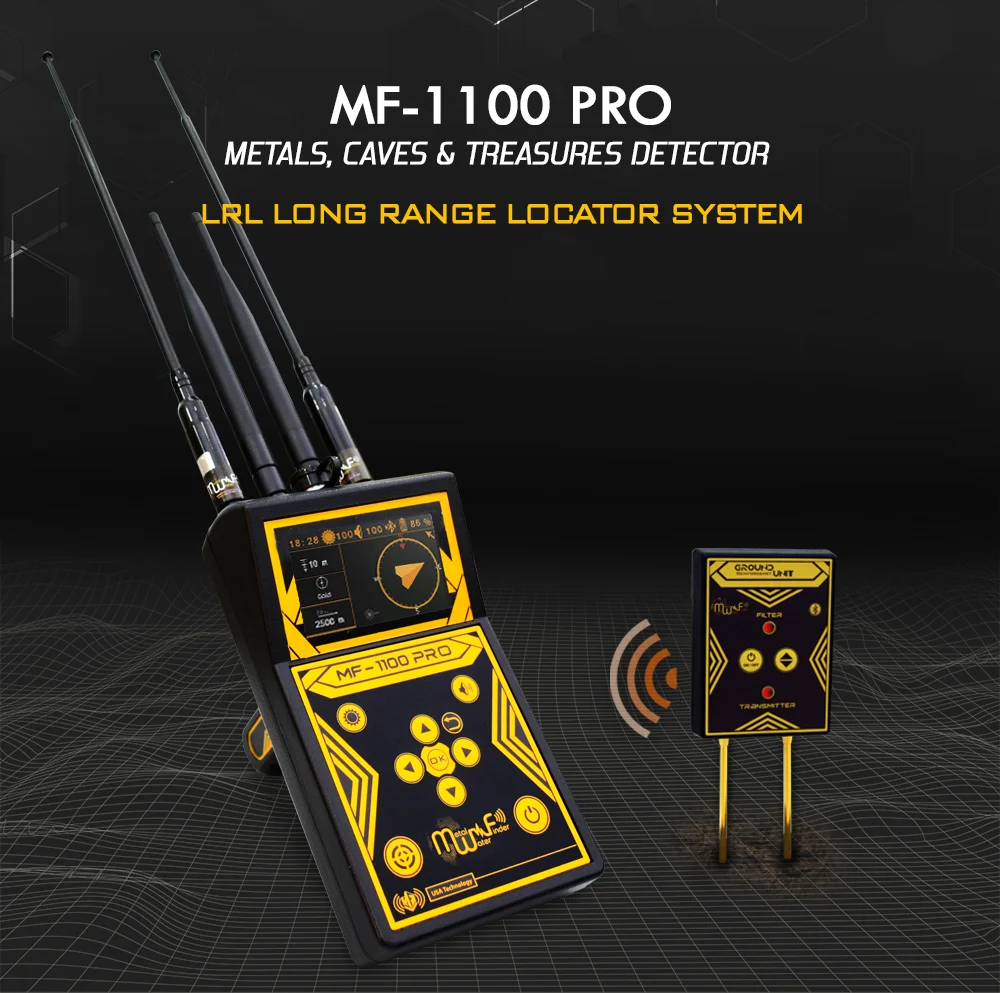Complete MF 1100 PRO Package - Professional Metal Detection Kit MF 1100 PRO package contents including accessories and training materials