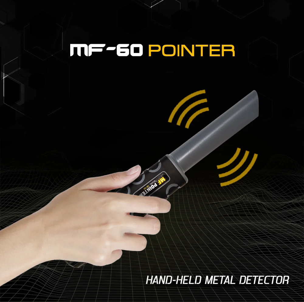 Detector de metales a prueba de agua MF-60: precisión compacta para exploración accidentada