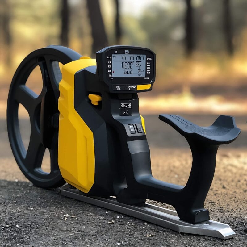 Modern gold detector with highlighted features