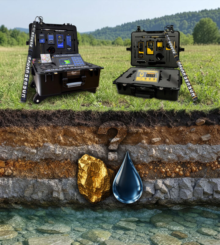 can gold detector find water too ?