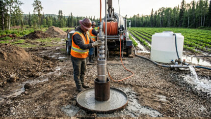 Lowering the Multi-Stage Submersible Pump